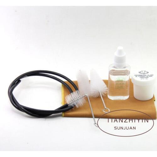 Trumpet Cleaning Kit Flexible Brush Trumpet Mouthpiece Brush Valve Trumpet Trombone Tuba Horn Cleaning Set Kit Tool