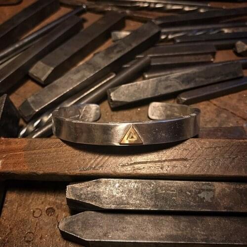 New Simple And Rough Retro Silver Bracelet Trendy Fashion Men And Women Handmade Bracelet Jewelry Accessories