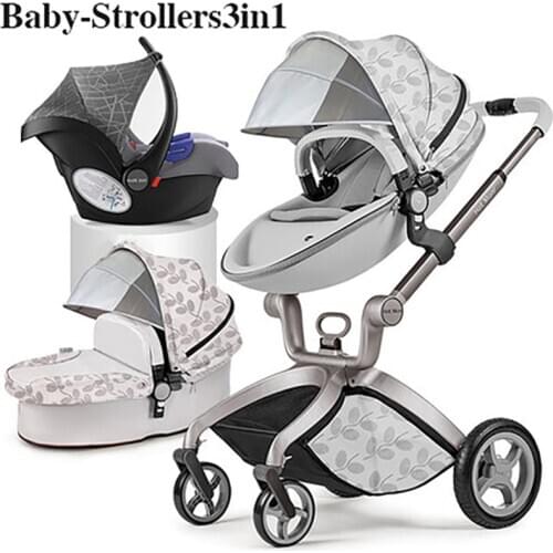 Hot Mom Baby Stroller 360 degree Rotate baby carriage newborn Luxury High Landscape Baby Pram EU Standard send bag Free shipping