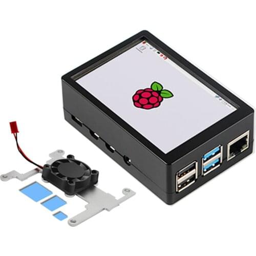 Raspberry Pi 3.5 Inch Touch Screen 480*320 MHS LCD Display With ABS Case Cooling Fan For Raspberry Pi 4 Model B 4B 2GB 4GB 8GB