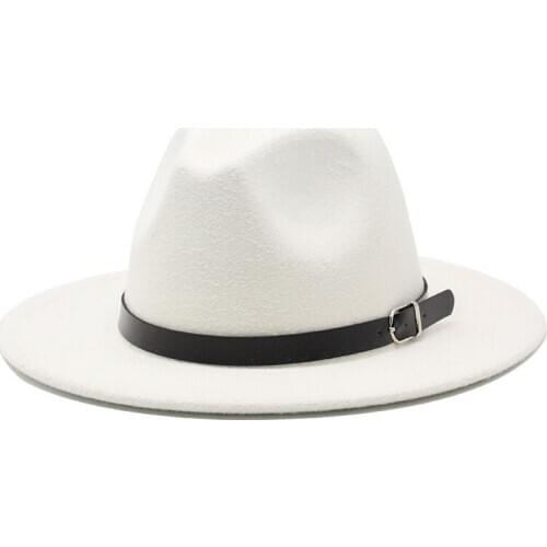 18 colors Winter Autumn Imitation Woolen Women Men Ladies Fedoras Top Jazz Hat European American Round Caps Bowler Hats 58-61cm