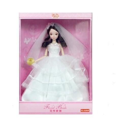 Special Offer Kurhn Doll For Girl Toys Chinese Fashion Bride Doll Wedding Gift #9096 Without Flower