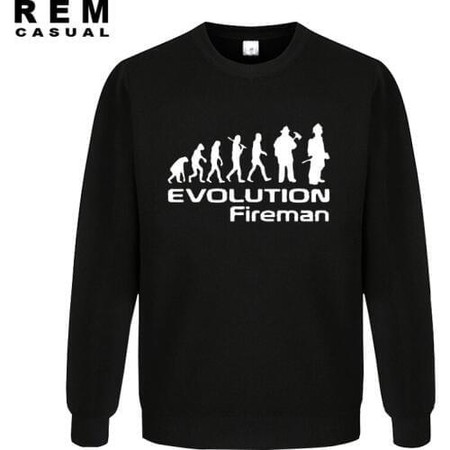 Evolution Of A Fireman Gift Firefighter Style Hoodies, Sweatshirts
