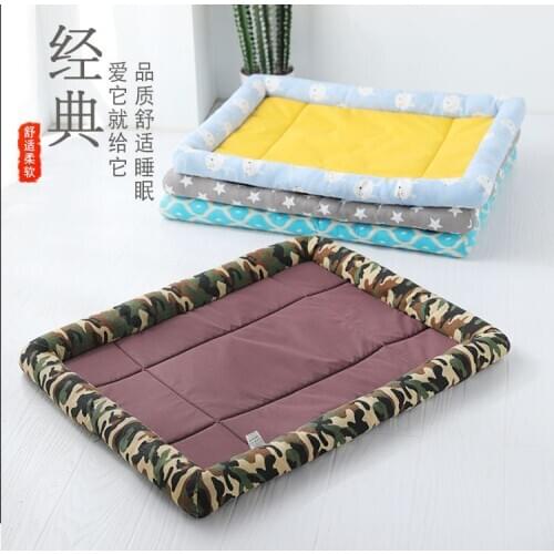 Summer dog kennel universal waterproof Teddy bear cushion bite-resistant cat bed summer special pet cushion