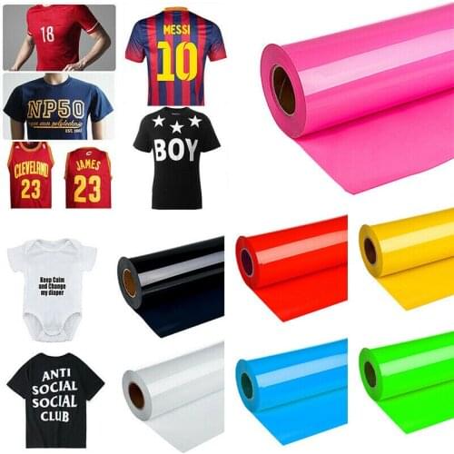 Creative Roll Vinyl Heat Transfer Iron On DIY Garment Film Cricut Silhouette Paper Art Sticker Decoration Supplies