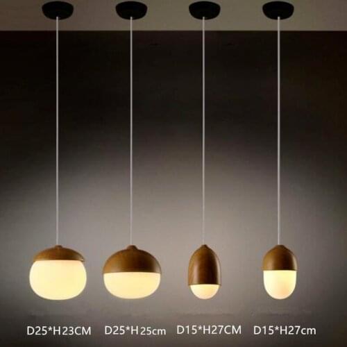 Vintage Wood Grain Glass Iron Painder Pendant Lamp Coffee House/Dining Hall/Club/Foyer/BookSoter E27 110-240V Indoor Lighting