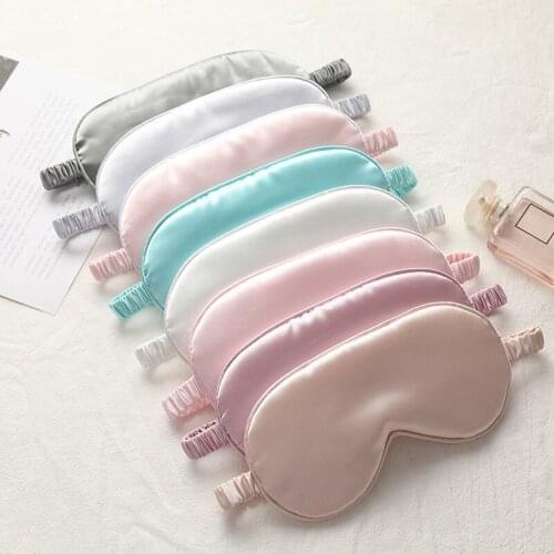 1Pc Eyeshade Sleeping Eye Mask Cover Eyepatch Portable Travel Eyeshade Breathable Beauty Eye Shield Solid Color Eye Shade Cover