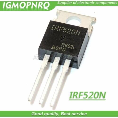 10pcs IRF520 TO220 N-channel high- field-effect transistor New Original
