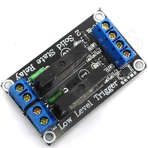 2 Kanal OMRON SSR Relais G3MB-202P 5V 12V 24V DC 2 Channel Solid-State Relay Board Module High Level Fuse For Uno