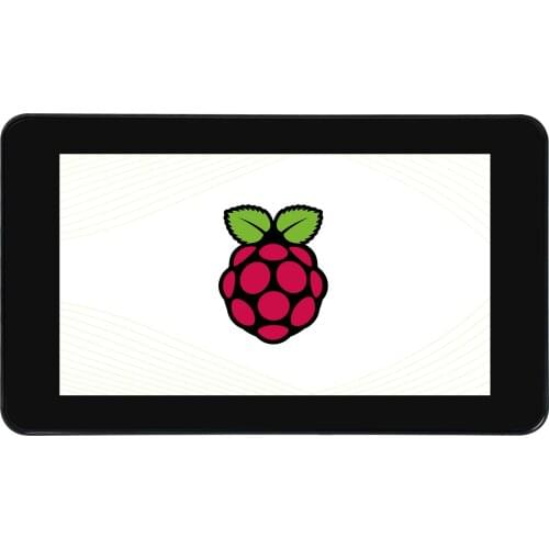 7inch Capacitive Touch Display,with Protection Case,DSI LCD,For Raspberry Pi,800×480, IPS,MIPI DSI Interface,Supports Pi 4B/3B