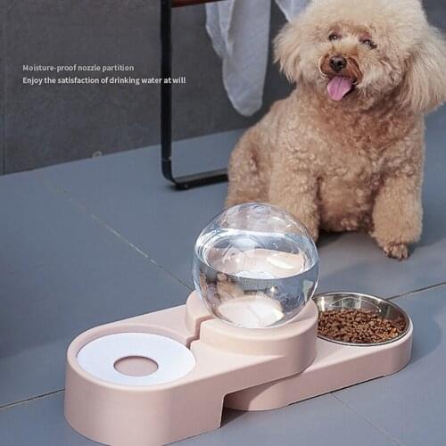 1.5L for Kitten Water Drinking Bowl Bubble Ball Pet Dog Bowls Fountain Cat Food Automatic Feeder Feeding Container Dog Product