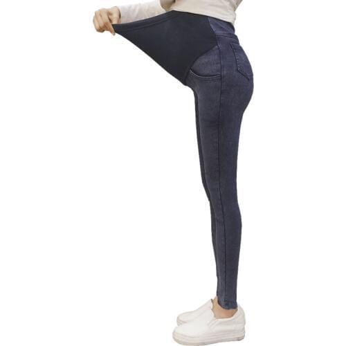 Elastic Waist Trousers For Pregnant Women Clothes Maternity Pants Abdominal Pregnancy Jeans Stretch Leggings Clothing Maternidad