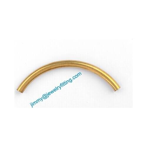 2013 New Jewelry findings Bent Tubing tube spacer tube beads for jewelry making bracelet 4*55mm
