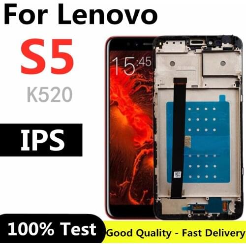 FOR Lenovo S5 K520 LCD Display Touch Screen With Frame Assembly Replacement For phone 5.7"