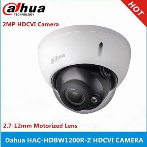 Original Dahua HAC-HDBW1200R-Z 2.7-12mm motorized lens 2MP HDCVI IR30M Dome Camera