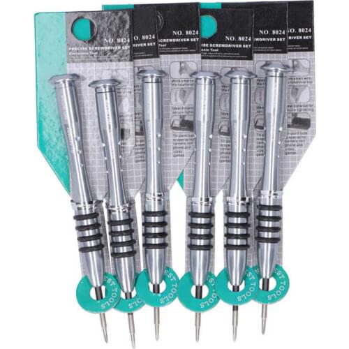 6Pcs Screwdriver Set Cross Bits Metal Manual Tightening Repair Replacement Parts Disassemble Screwdriver
