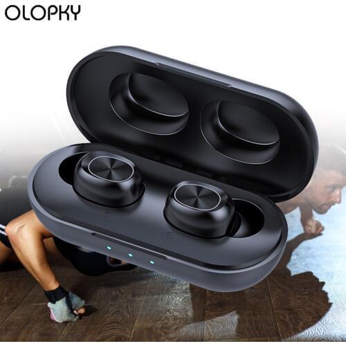 TWS Bluetooth Earphones Streo Wireless Earbuds Earphone With Wireless Charging Case 3D Stereo Sound Charging Box Bluetooth 5.0