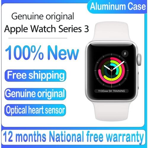 New Original Apple Watch Series 3 GPS 38MM/42MM Aluminum Case Sport Band Remote Heart Rate Smartwatch