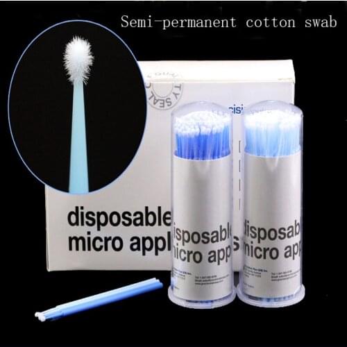 Semi-permanent eyebrow tattooing eyebrows and lips nano cotton swab grafting eyelash glue stick