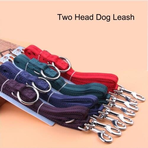 Durable Slip Rope Dog Leash 2 Heads Adjustable Loop Comfortable Small Meidum Large Pet Harness Leash