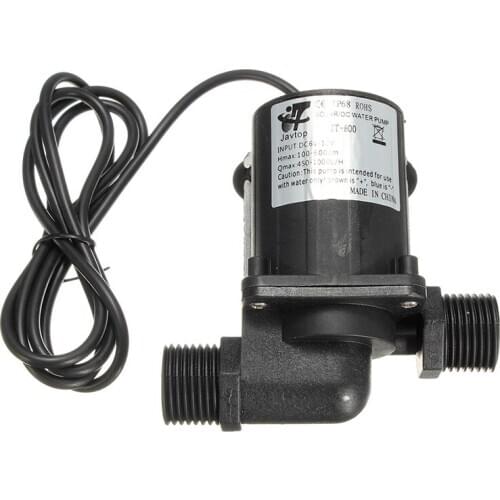 Promotion! DC 12V Electric / Solar Brushless Motor Water Pump Aquarium Fountain 1000L/H Black