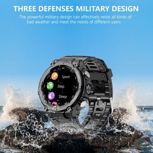 Q998K Smartwatch Bluetooth-compatible Call Sport Mens Watch Heart Rate Monitoring Music Control Waterproof Smart Watch Man