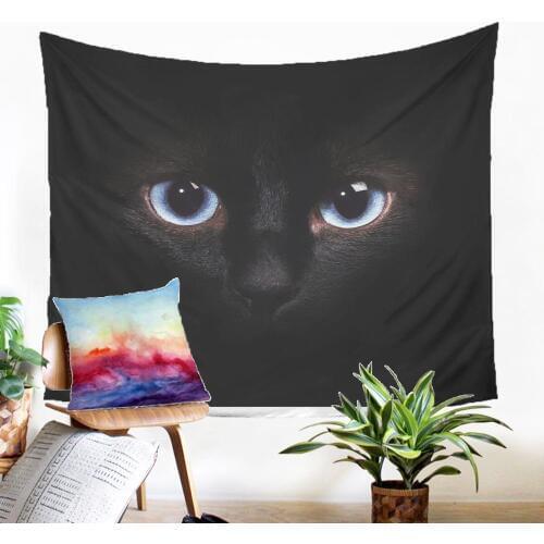 Gem-like Animal Eyes Pattern Tepestry Modern Home Decoration Dorm Decor Macrame Panel Wall Hanging Carpet Home Textiles