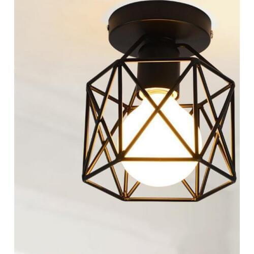 LED Energy Saving Lamps Retro Industrial Style Ceiling Light Creative Modern Black Iron Craft Light Used In Bars, Hotels