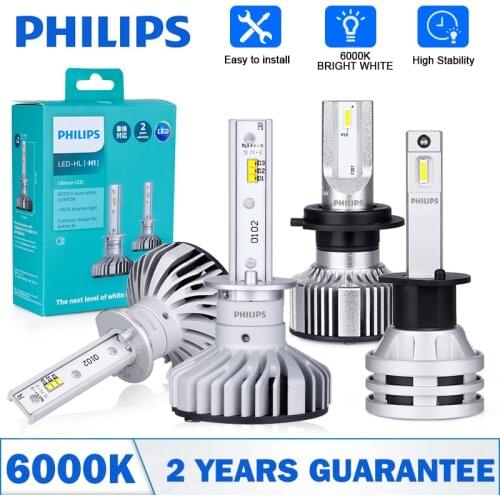 1 Pair H4 H7 Philips G2 LED Car Headlight Bulbs Lamp H11 H8 HB4 H1 HB3 9012 9005 9006 Auto Car High Low Beam 6500K 12V Headlight