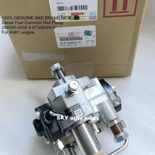 100% GENUINE AND BRAND NEW Diesel Fuel Common Rail Pump 294000-0039 8-97306044-9 For 4HK1 engine