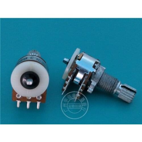 5pcs for ALPHA RV122F-20-15K-B20K-0C4 125 double potentiometer B20K / midpoint handle 15MM
