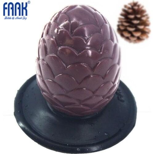 FAAK 9.5x5.2cm pinecone appearance Anal Plug Ass massage Masturbate butt plug anal sex toys For Woman Man adult sex products