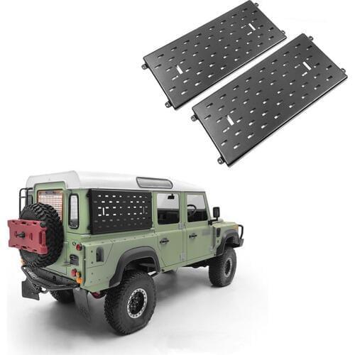 RC Car Aluminum Rear Windows Guard Fit For 1/10 Scale Rock Crawler Toy Car 4WD D90 D110 Model Truck Upgrade Accessories