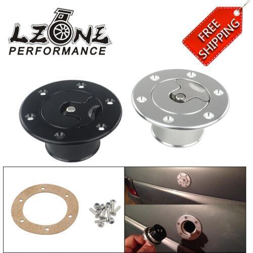 FREE SHIPPING - Aluminum Billet Fuel Cell / Fuel Surge Tank Cap Flush Mount 6 bolt Mirror Polished Opening ID 35.5mm JR-SLYXG01