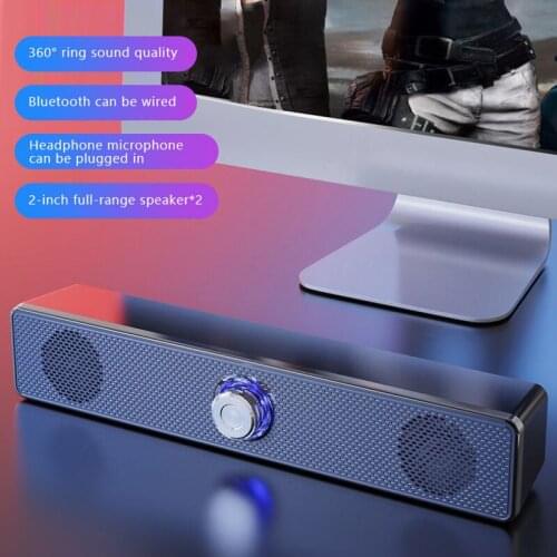 Bluetooth Speaker Wired/Wireless Dual Mode Bass Stereo High Quality Sound Home Theater Professional Gaming Subwoofer Soundbar