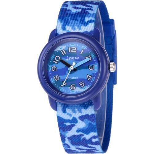 2020 New Arrival Camouflage Cartoon Quartz Kids Watches Environmentally Friendly Materials 3ATM Waterproof Clock Boy Girl Gift