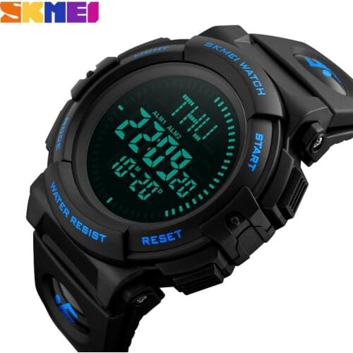 SKMEI Men Compass Watch Countdown Summer Time Multifunction Sports Watches Timekeeping Waterproof Wristwatches Relogio Masculino