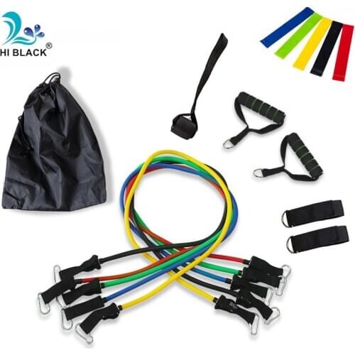 17Pcs/Set Latex Resistance Bands Set Yoga Exercise Fitness Band Rubber Loop Tube Bands Gym резинки для фитнеса Fitness spain Do