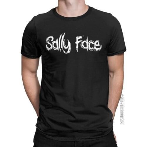 Sally Face Sal Game Men T Shirt Vintage Tees Classic Short Sleeve Crew Neck T-Shirts Cotton Printing Clothing