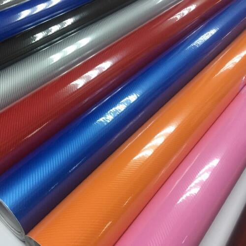 10/20/30x152cm Car Styling Glossy Black 5D Carbon Fiber Vinyl film Car Wrap With Air Free Bubble DIY Car Tuning Part Sticker