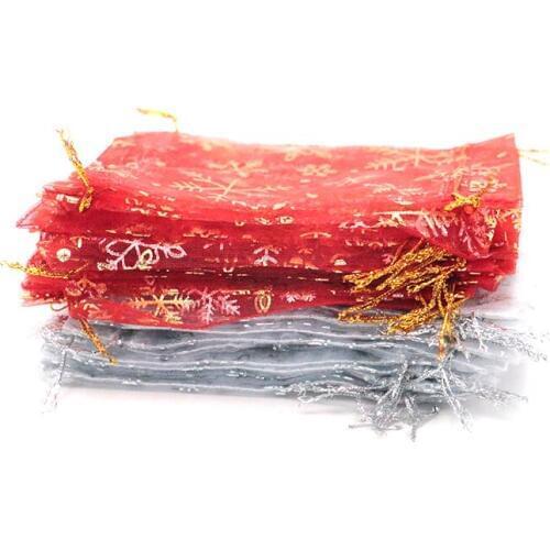 Hot! 9x13cm Jewelry Organza Bags Beautiful Gift Decoration Bag 500pcs/lot Wedding Christmas Birthday Party Packing Pouches&Bags