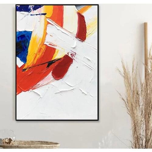 100% Handmade Top Selling Abstract Oil Painting Wall Art Modern Minimalist Colorful Canvas Home Decor For Living Room No Frame