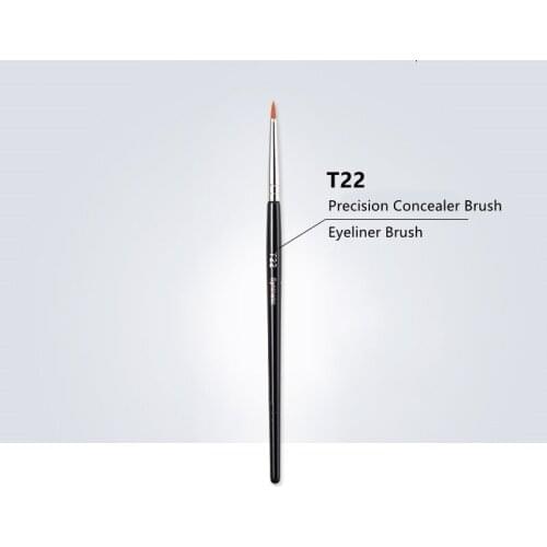 T22 Fine Liner Brush - Perfect Eyeliner Cosmetics Tools Create Smooth Detailed lines with gel or liquid products