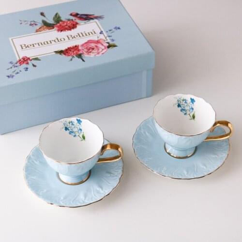 European Style Coffee Cup Set Gift High Quality Retro Creative Ceramic Espresso Mug Afternoon Tea Cups Tazas Drinkware DA60BYD