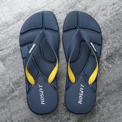 Hot Fashion Blue Massage Slippers Men Flip Flops Big Size Casual Slides Men Non Slip Beach Indoor Slippers Men