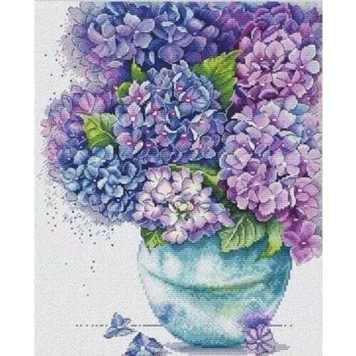 Pincushion vase flower patterns Counted Cross Stitch 11CT 14CT 18CT DIY Cross Stitch Kits Embroidery Needlework Sets home decor