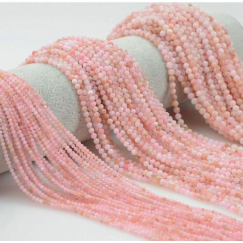 Natural Pink Opal Faceted Round Beads 2mm / 3mm / 4mm / 5mm