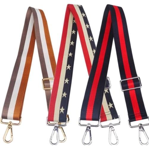 Nylon Bag Straps for Shoulder Bag Rainbow Belt Bag Straps Shoulder Messenger Bags Adjustable Wide Strap Parts for Accessories