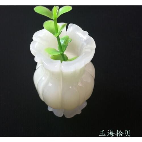 New Afghan jade vase Natural Jade Vase ornament home living room ornament