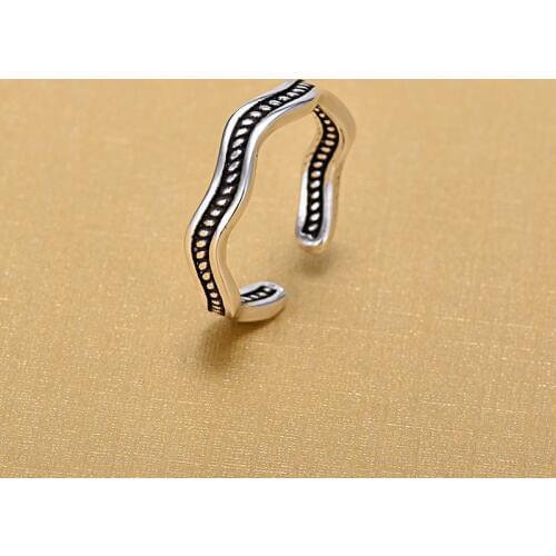 2018 New Arrivals Retro 925 Sterling Silver Open Rings for Women Ring Fashion Sterling Silver Jewelry